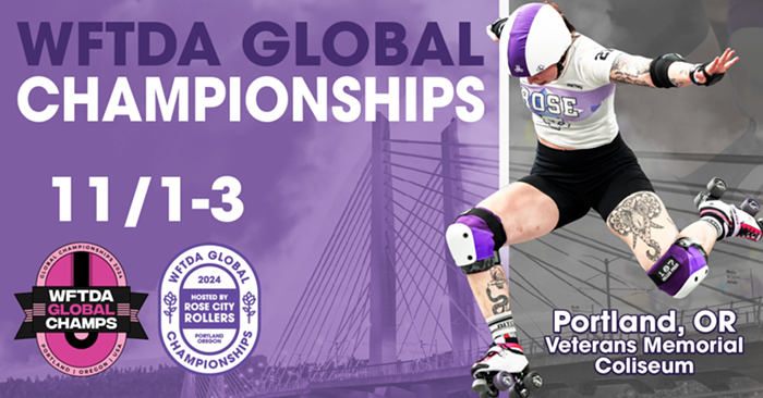 Enter to WIN A FREE VIP PACKAGE to the Women's Roller Derby Global Championships!